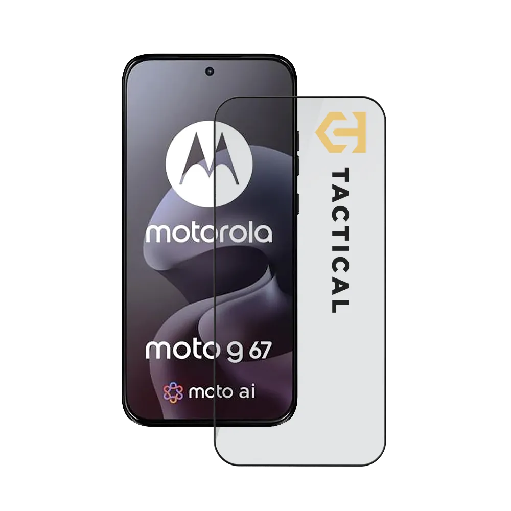 Tactical Glass Shield 5D for Motorola Moto G67 5G Black 
