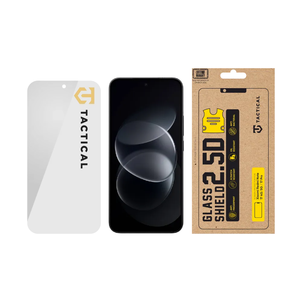 Tactical Glass Shield 2.5D sklo pro Xiaomi Redmi Note 17 4G/5G / 17 Pro 5G Clear